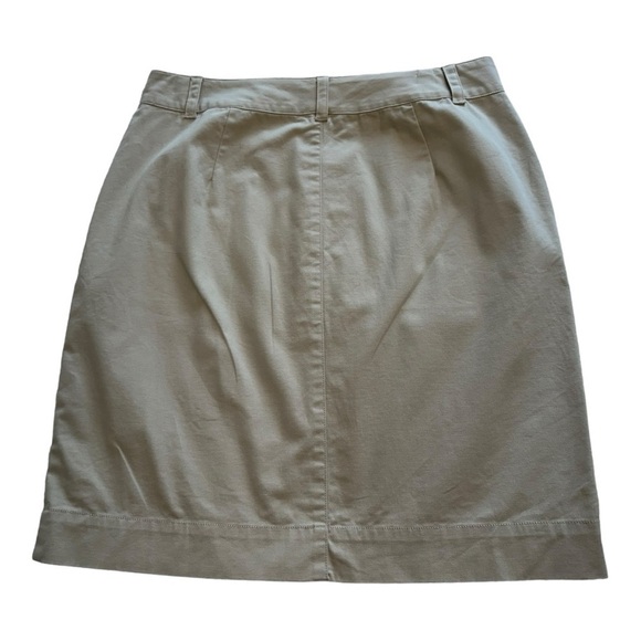 346 Brooks Brothers Flat Front Pencil Skirt High Rise Stretch Pockets Size 8 - Picture 4 of 8